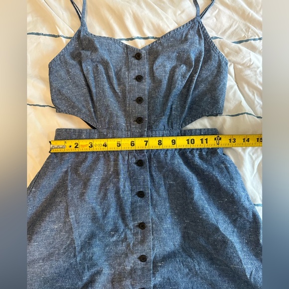 Madewell Chambray Cutout Cami Mini Dress - Picture 6 of 8